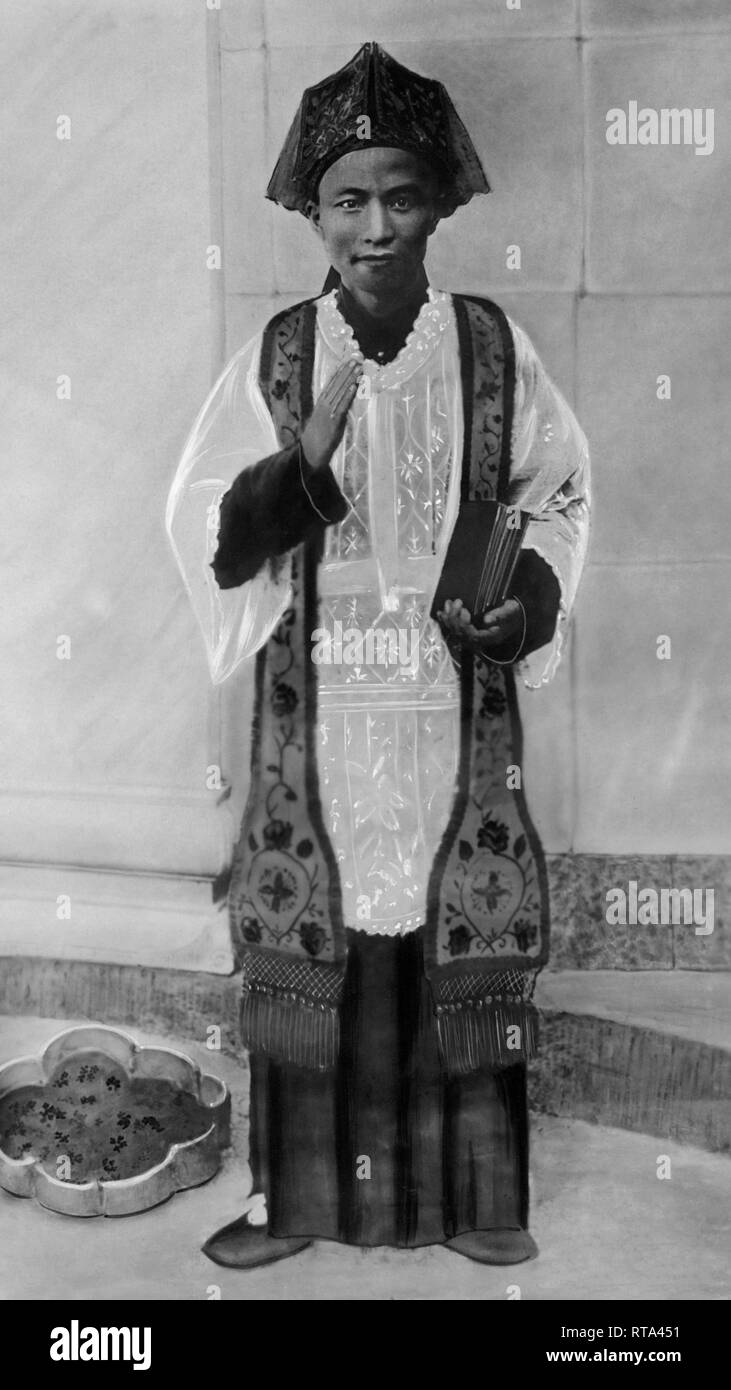 Monsignore odoric tchen ersten indigenen Apostolischen Präfekten in China, 1924 Stockfoto