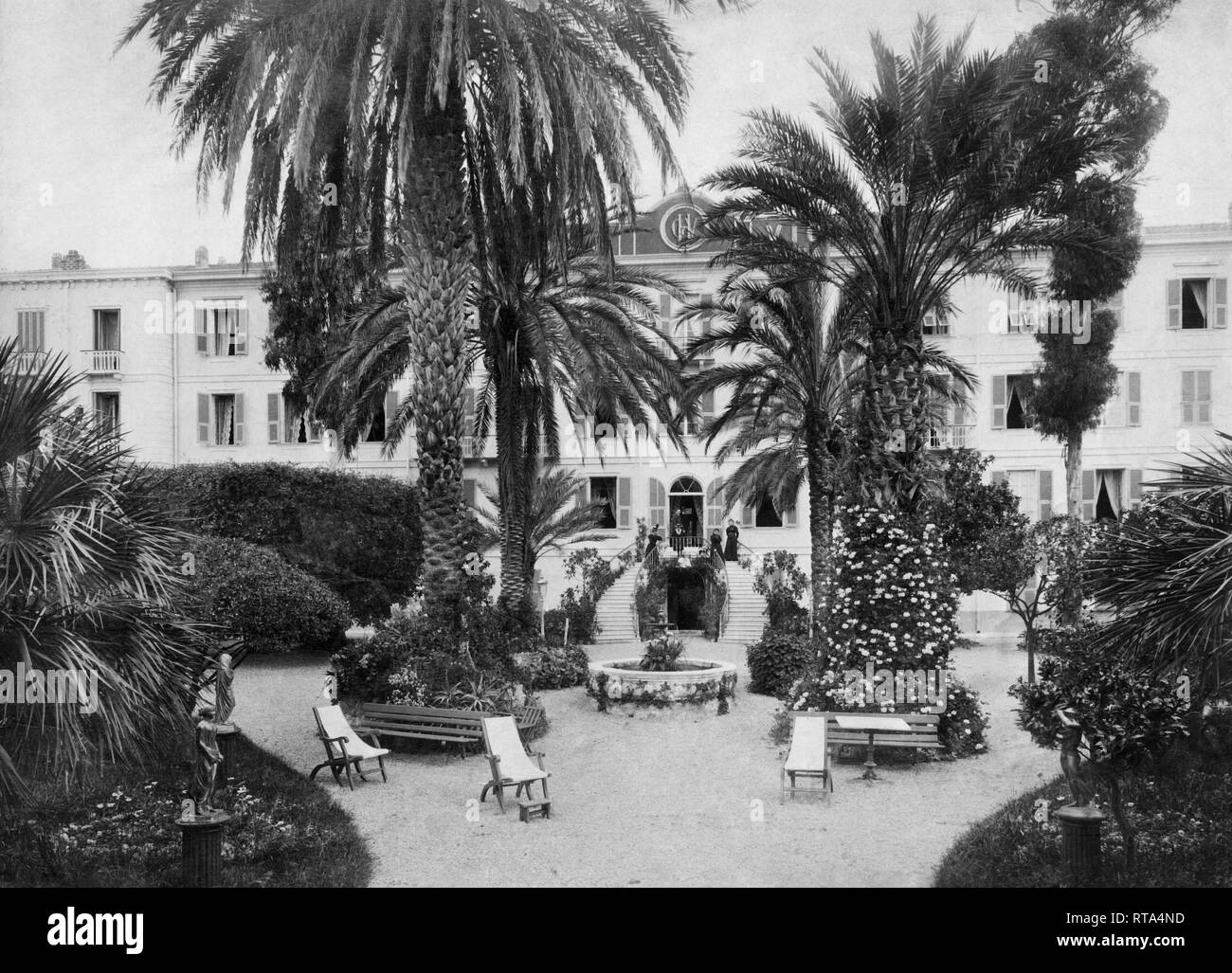 Hotel Garden, Sanremo, Ligurien, Italien, 1900 1910 Stockfoto