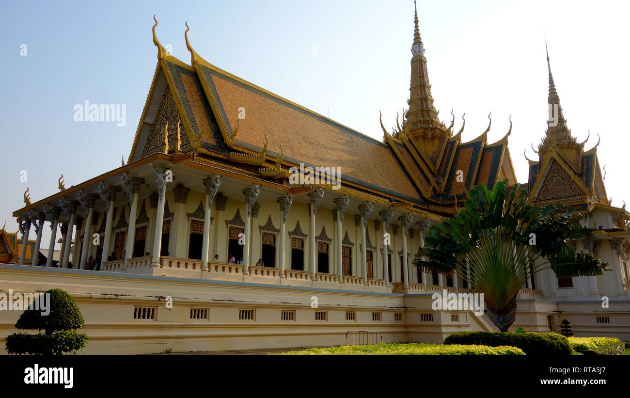 Phnom Penh in Kambodscha, Royal Palace Stockfoto