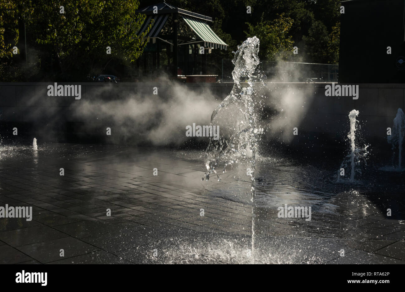 Jardin d'Acclimatation vor Kurzem renoviert wurde dieses Pariser touristische Attraktion zu seiner ehemaligen Pracht wieder in Kraft zu setzen. Stockfoto