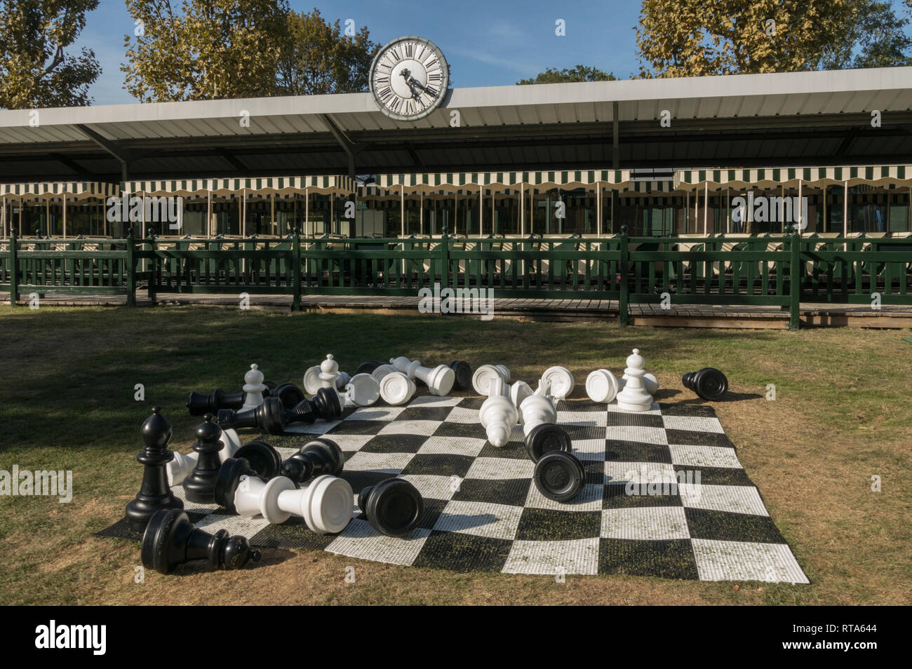 Jardin d'Acclimatation vor Kurzem renoviert wurde dieses Pariser touristische Attraktion zu seiner ehemaligen Pracht wieder in Kraft zu setzen. Stockfoto