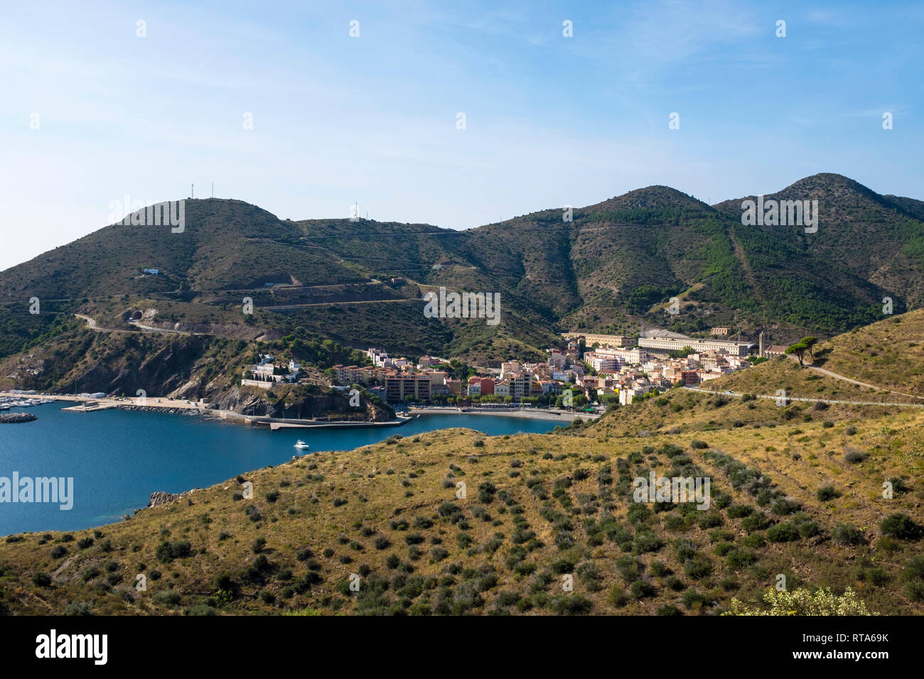 Portbou, Katalonien, Spanien Stockfoto