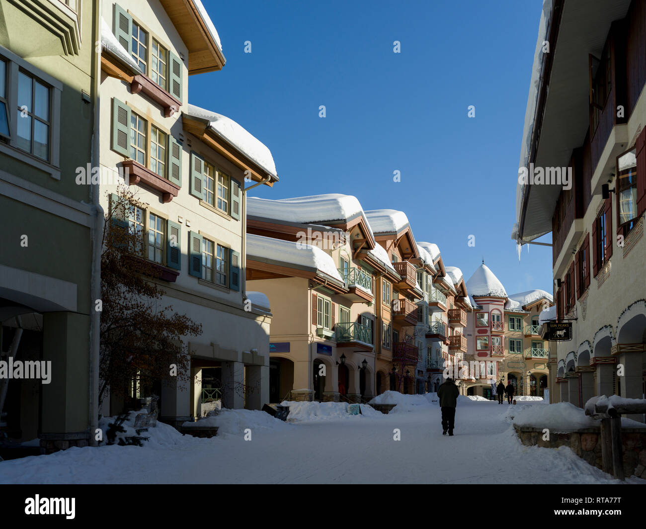 Hauser In Sun Peaks Kamloops British Columbia Kanada Stockfoto