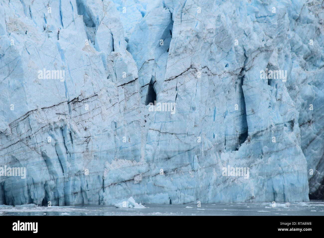 Die massiven Gletscher Glacier Bay Stockfoto