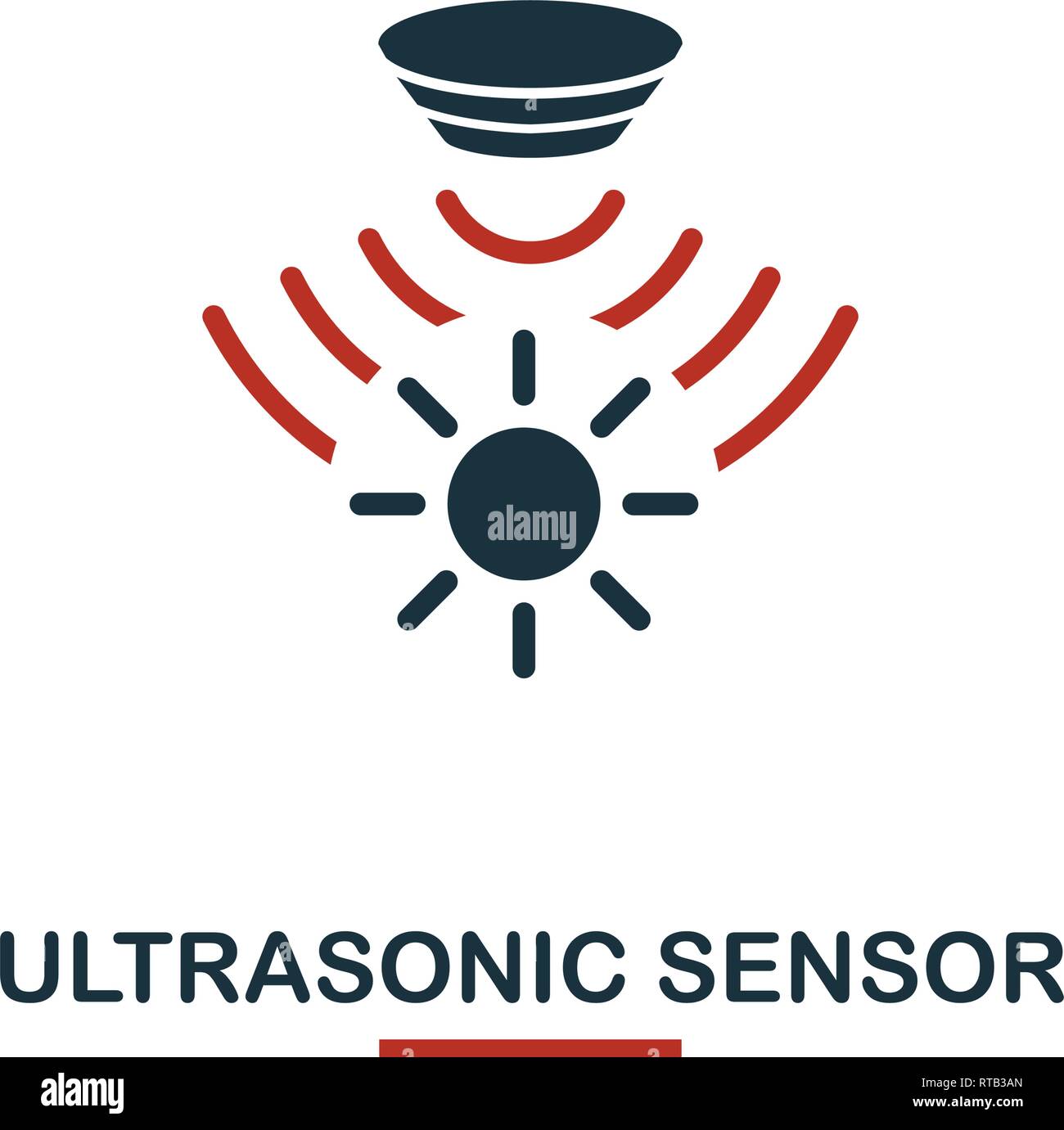 Ultraschallsensor Symbol von Sensoren icons Collection. Kreative zwei  Farben design Symbol Ultraschallsensor Symbol. Web Design, Apps, die  Softwarenutzung. UI Stock-Vektorgrafik - Alamy