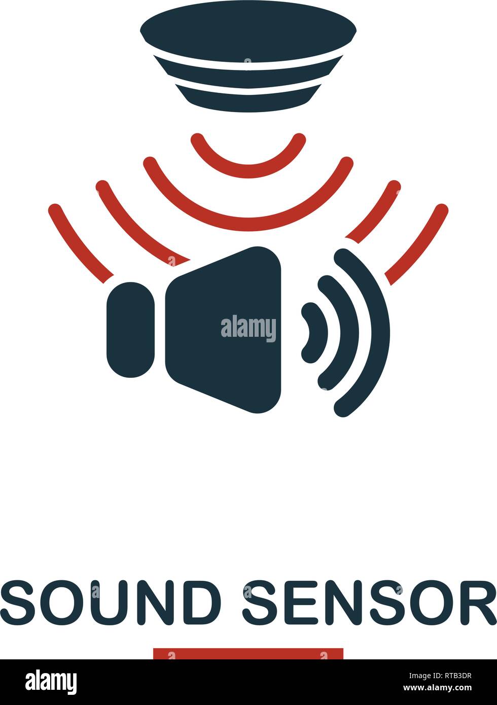Sound Sensor Symbol von Sensoren icons Collection. Kreative zwei Farben  design Symbol Sound sensor Symbol. Web Design, Apps, die Softwarenutzung. UI  und UX Stock-Vektorgrafik - Alamy