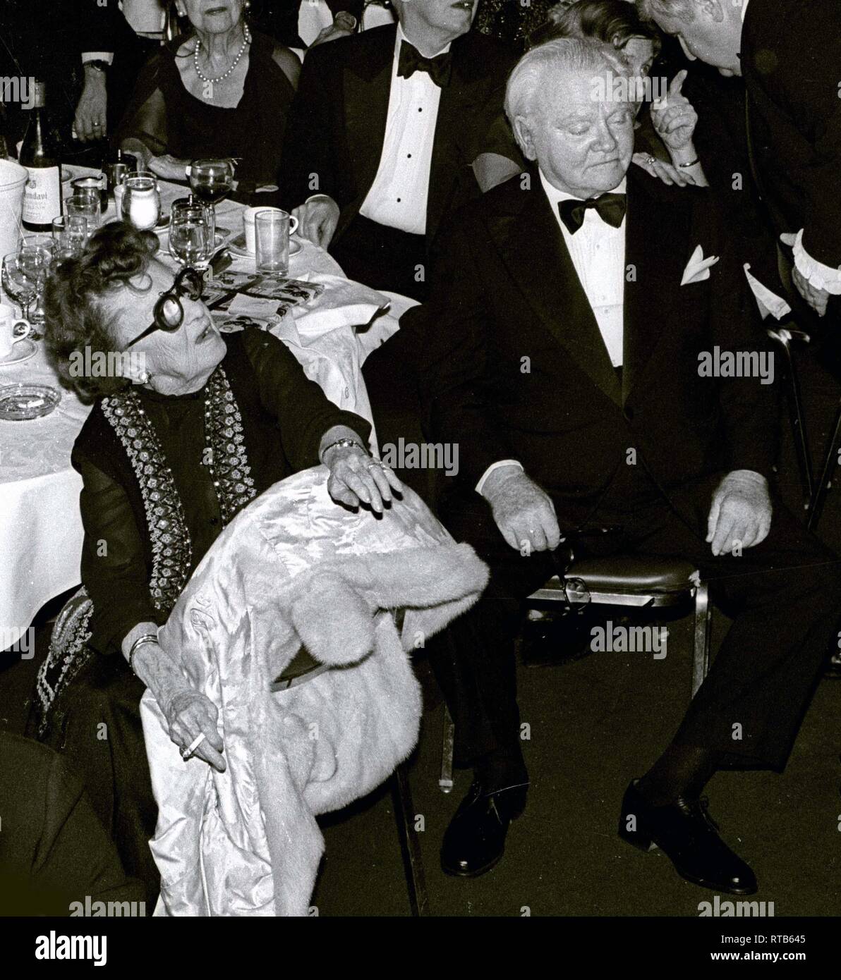James Cagney und Frau Frances Willard "Billie" Vernon Cagney Undatiertes Foto von John Barrett/PHOTOlink/MediaPunch Stockfoto