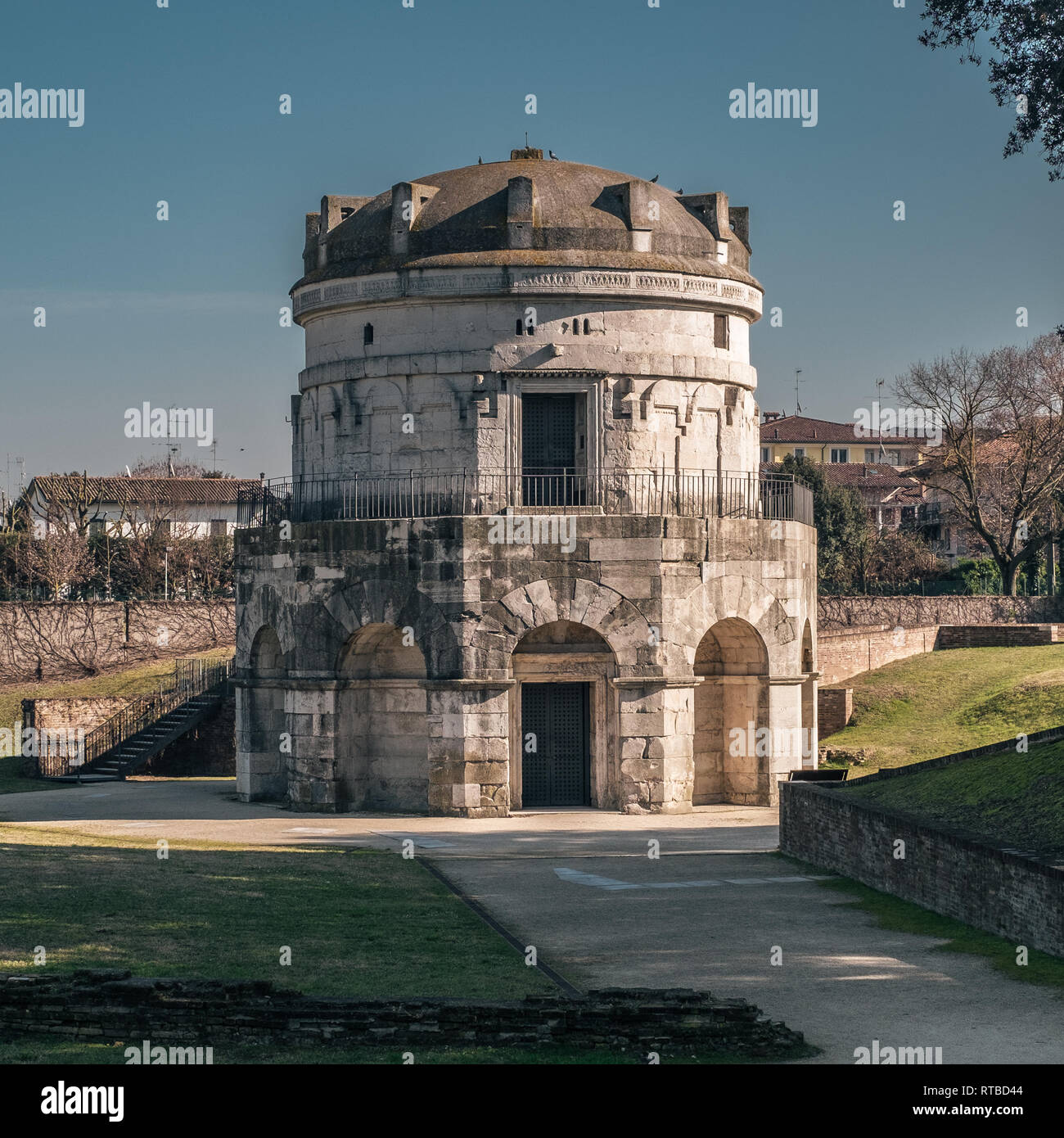 Das mausoleum Theoderich in Ravenna, Emilia Romagna, Italien. Stockfoto