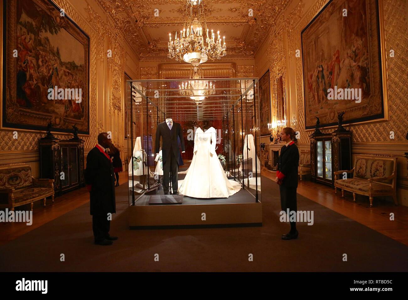 Eine königliche Hochzeit Prinzessin Eugenia und Herr Jack Brooksbank öffnet im Schloss Windsor Stockfoto