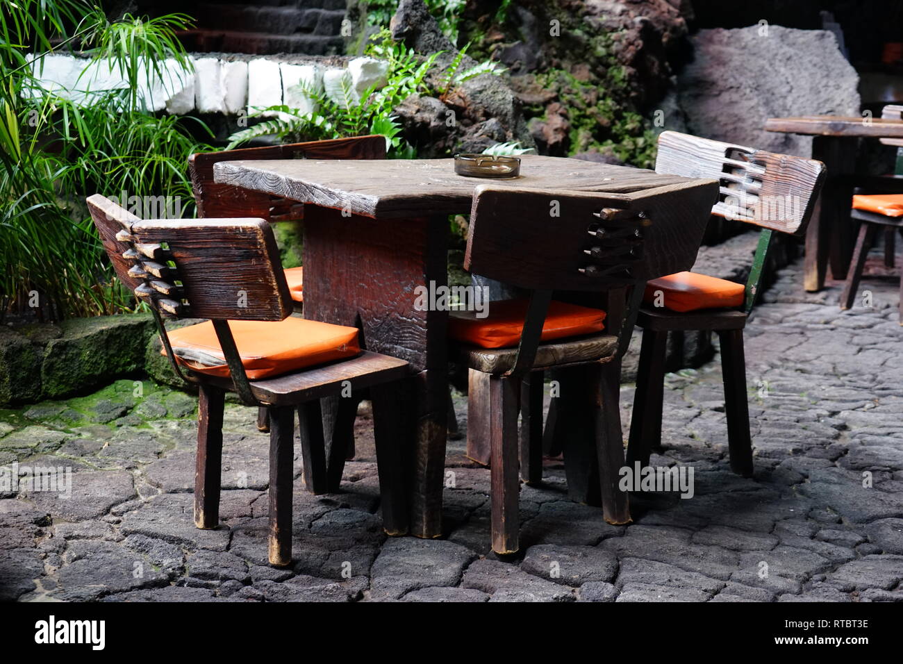 Jameos del Agua, im Lavafeld des Monte Corona, geschaffen von César Manrique, Lanzarote, Kanarische Inseln, Spanien Stockfoto