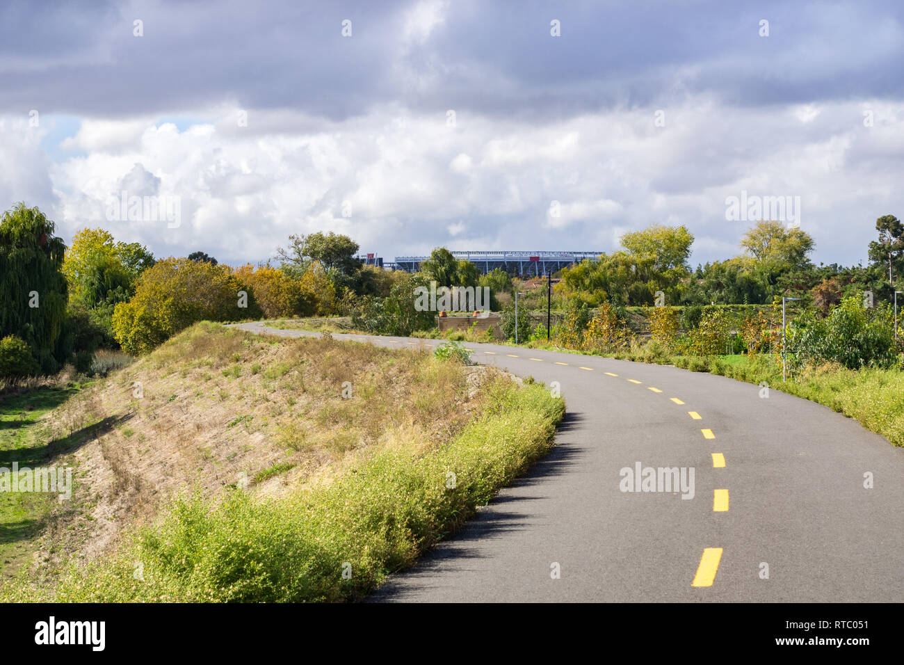 Guadalupe River Trail, Santa Clara, Kalifornien Stockfoto