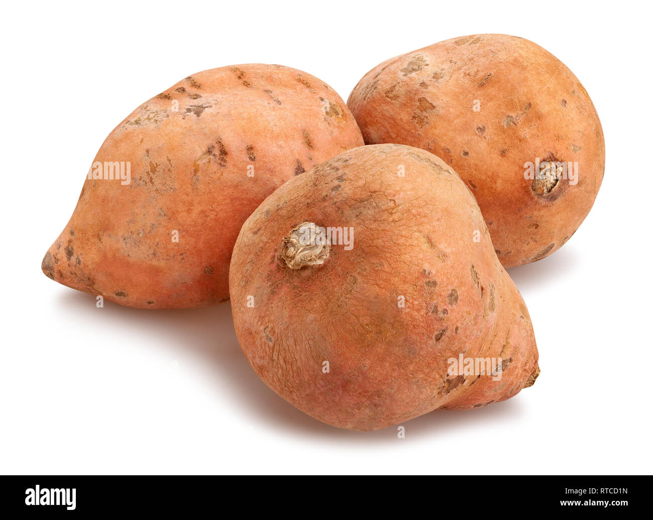 Süßkartoffel Pfad isoliert Stockfoto