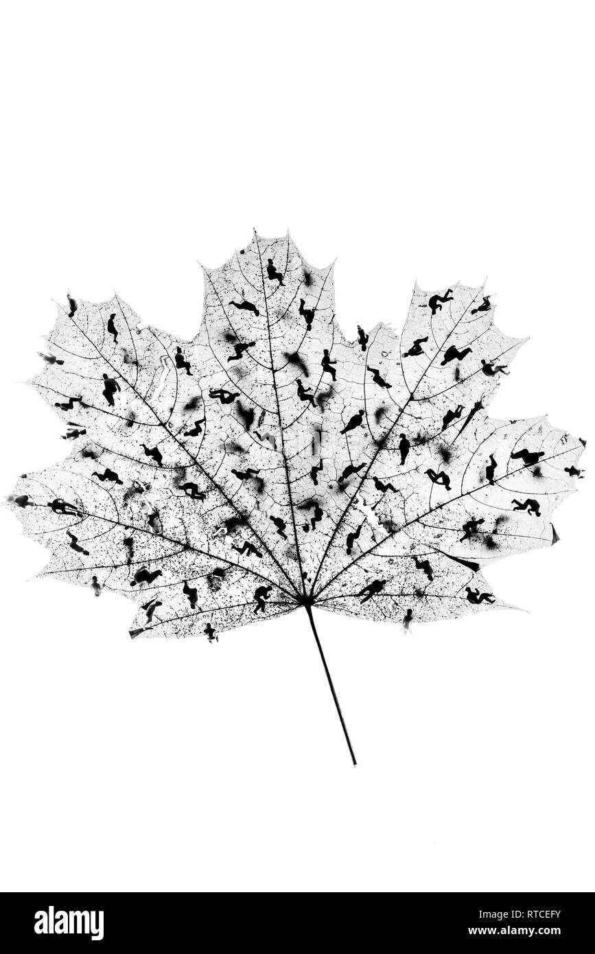 Menschliche überbevölkerung Befall Stockfoto