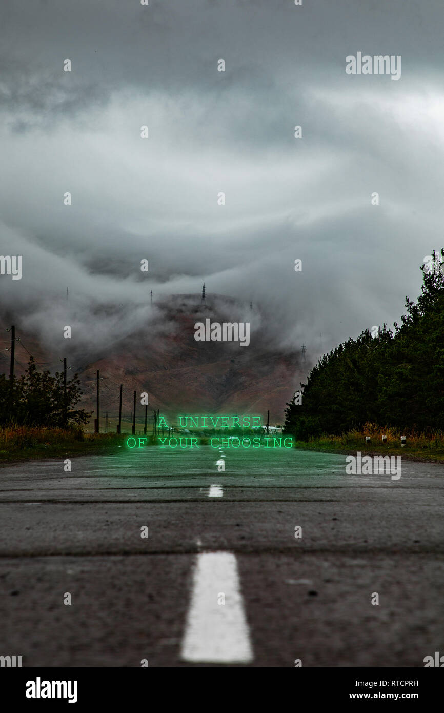 Ein Universum Ihrer Wahl Stockfoto