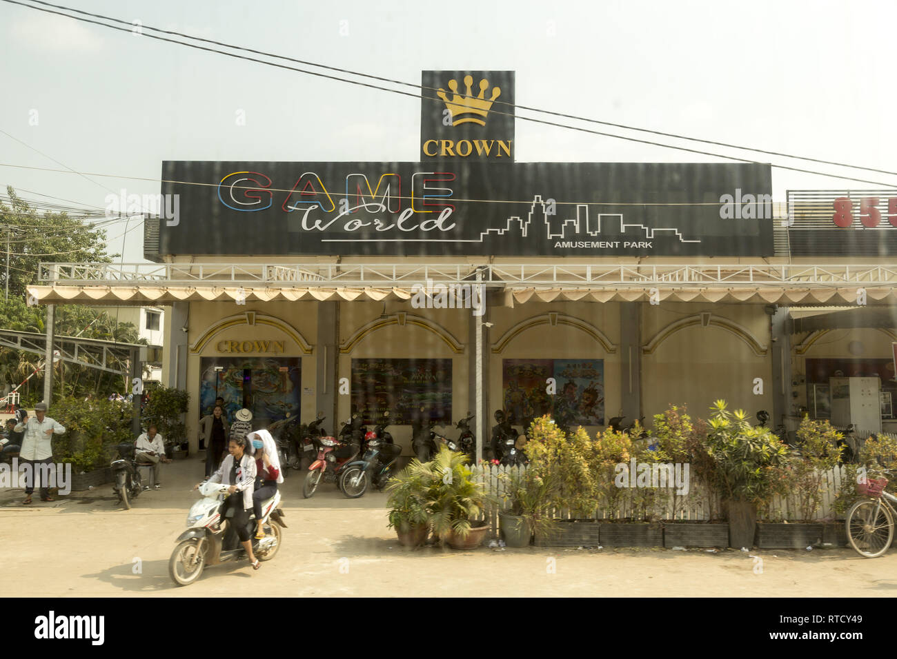 Kasinos in der Grenzstadt Bavet in Kambodscha Stockfoto