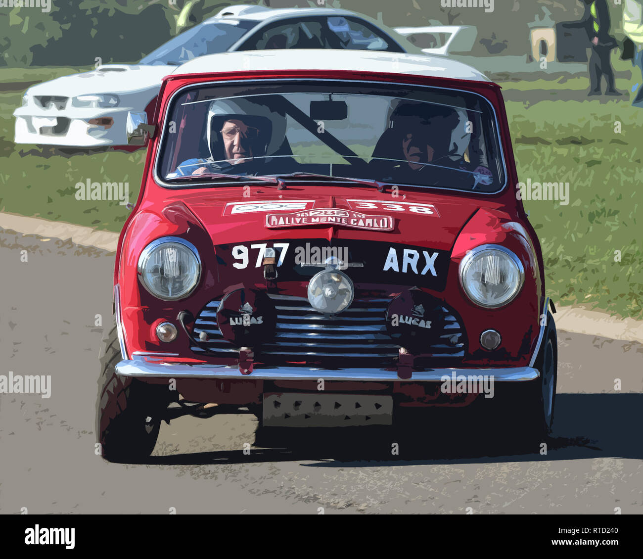 Rauno Aaltonen Mini Cooper S Rennen Retro Rallye