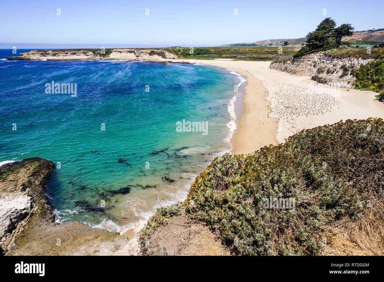 Strände und Klippen an der Pazifischen Küste, Kalifornien Stockfoto