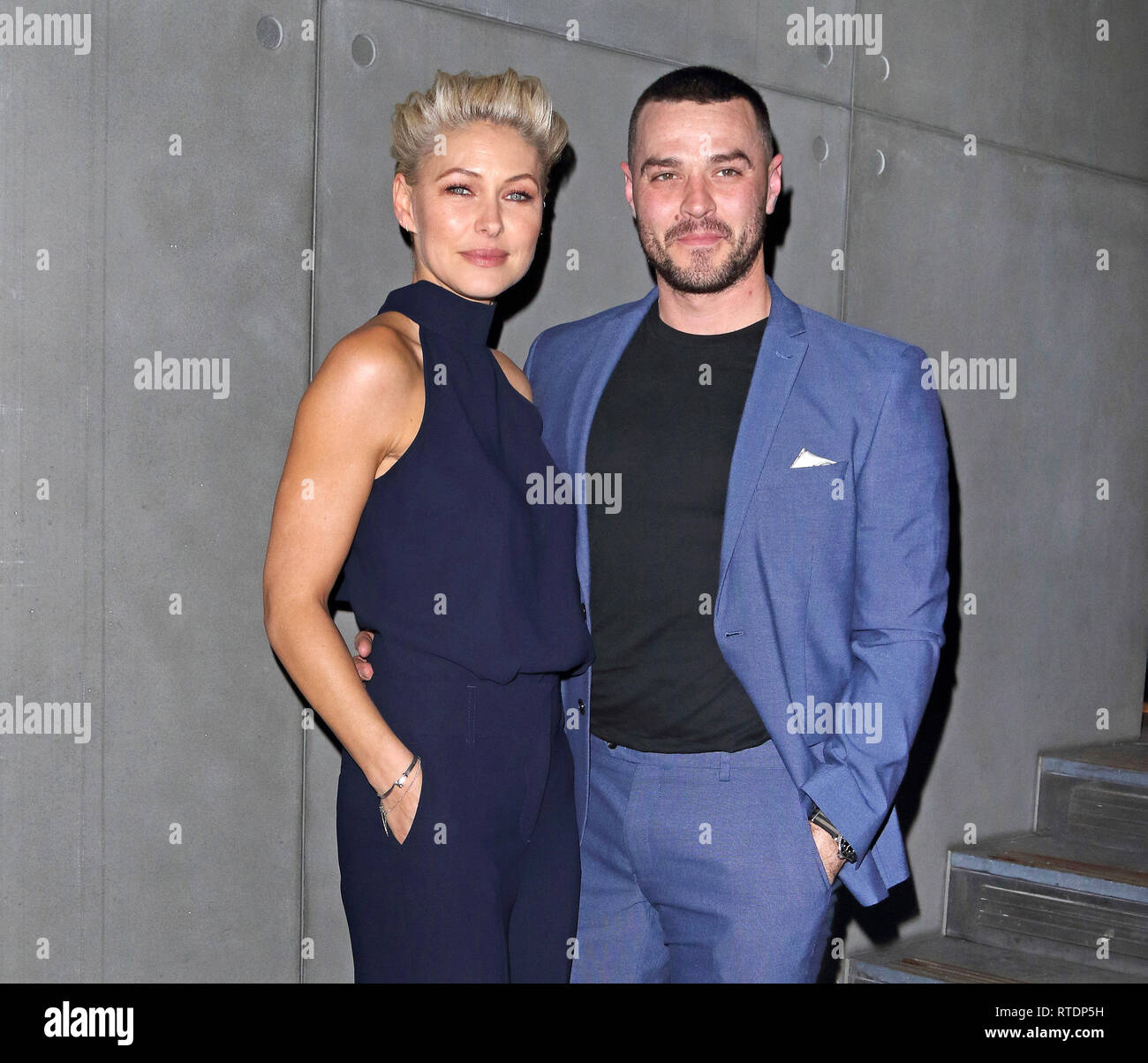 Emma will und Matt Willis an der Produkteinführung Partei für neue Kleidung Linie von 'Emma Willis für die Nächste' an der Marylebone Hotel. Stockfoto