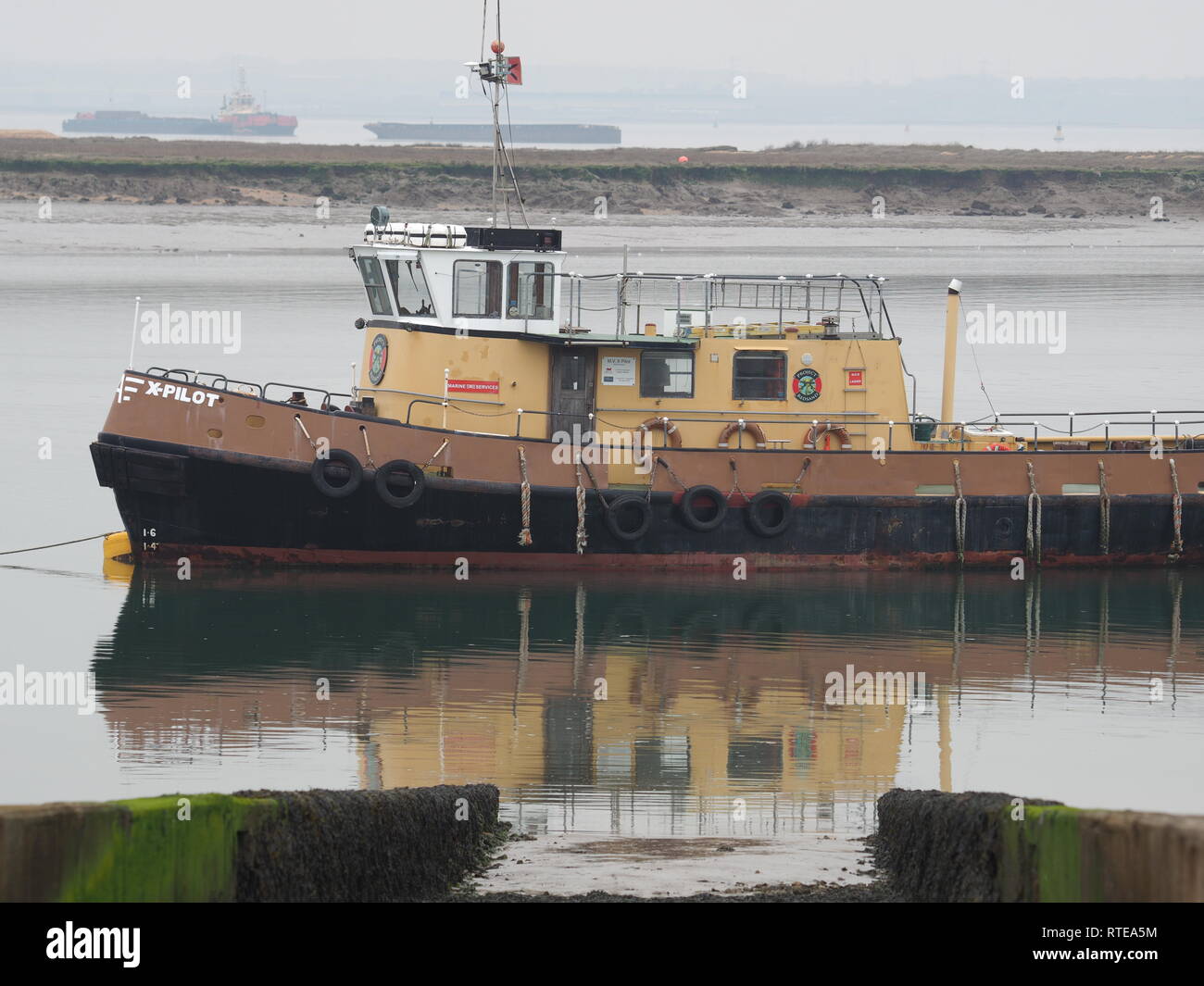 Queenborough, Kent, UK. 1. März, 2019. UK Wetter: ein ruhiger nachmittag in Queenborough, Kent, bevor die prognostizierte starke Winde vom Sturm Freya ankommen. Credit: James Bell/Alamy leben Nachrichten Stockfoto