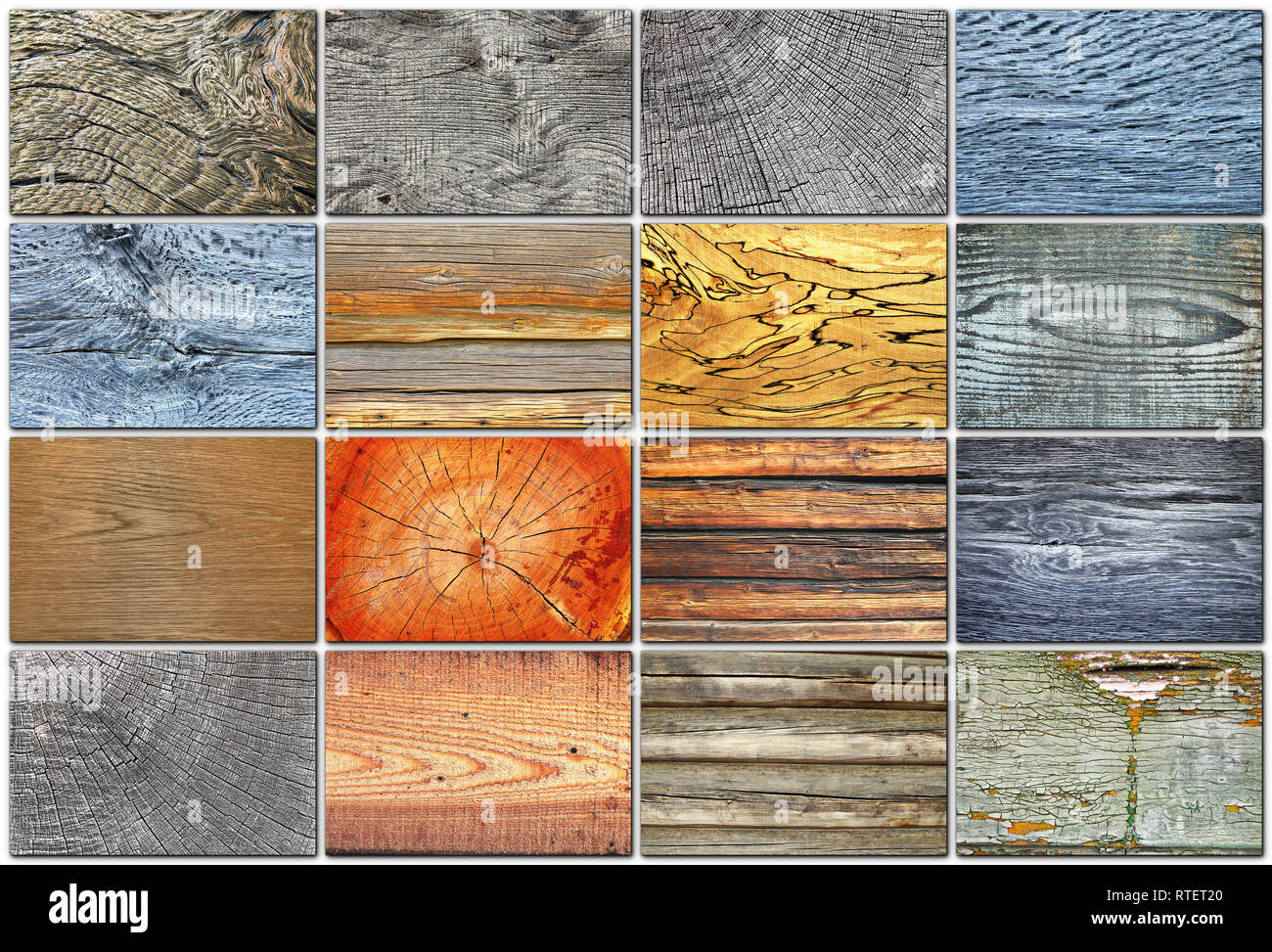 Große Sammlung von Holz Hintergründe für Ihr Design Stockfoto