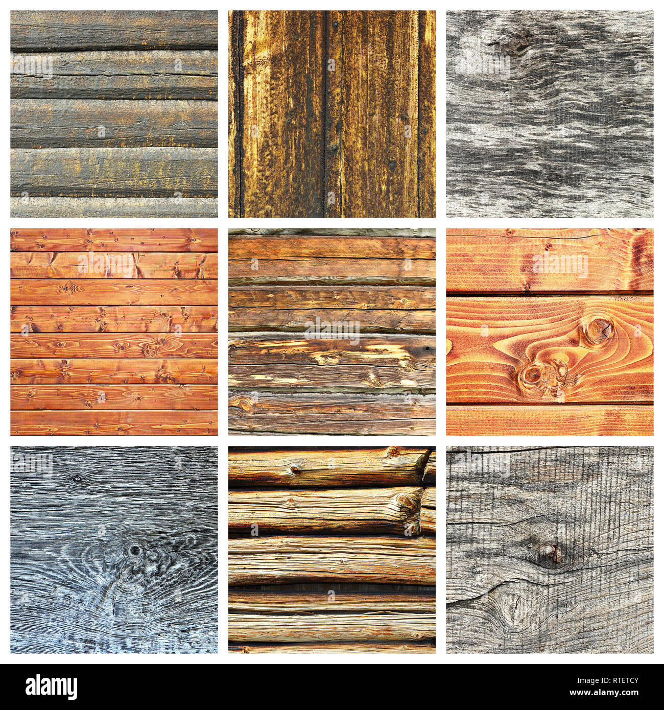 Holz Hintergründe Proben für ihr Design, echtes Holz Texturen Stockfoto
