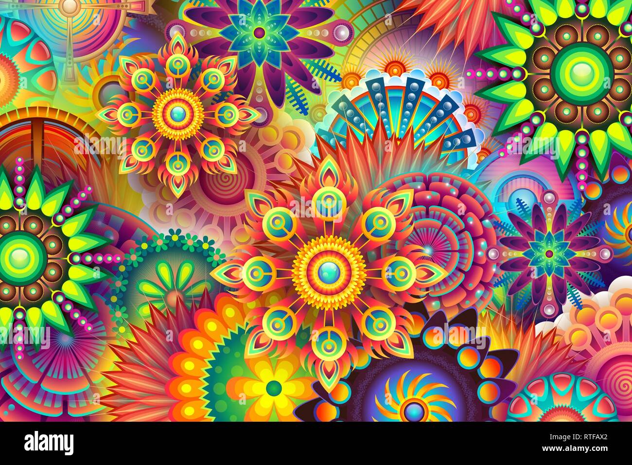 Farbenfrohe abstrakte Kunst schöne Bilder Stockfoto