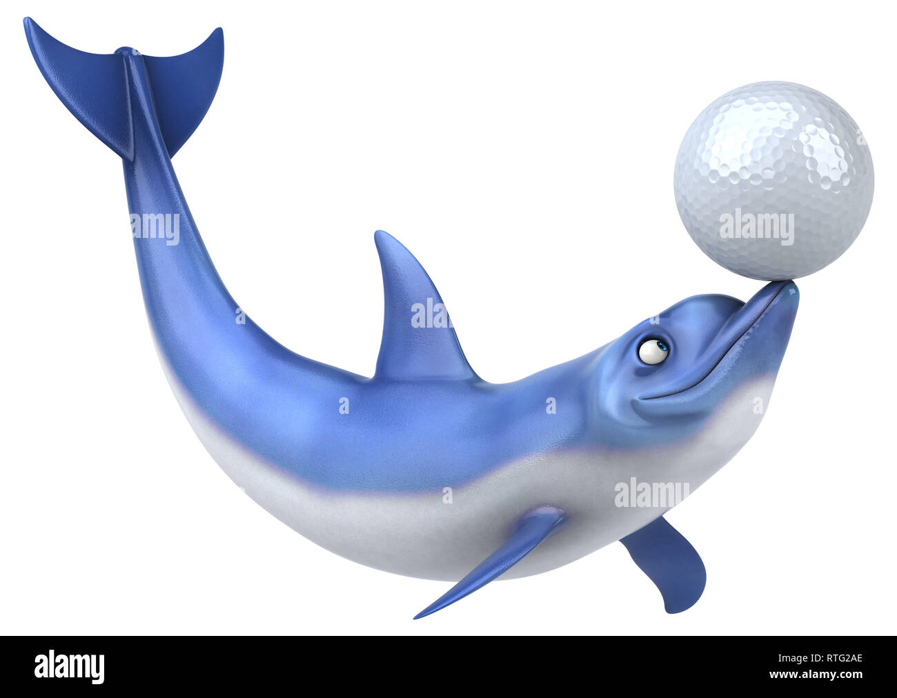 Spaß Dolphin - 3D-Darstellung Stockfoto