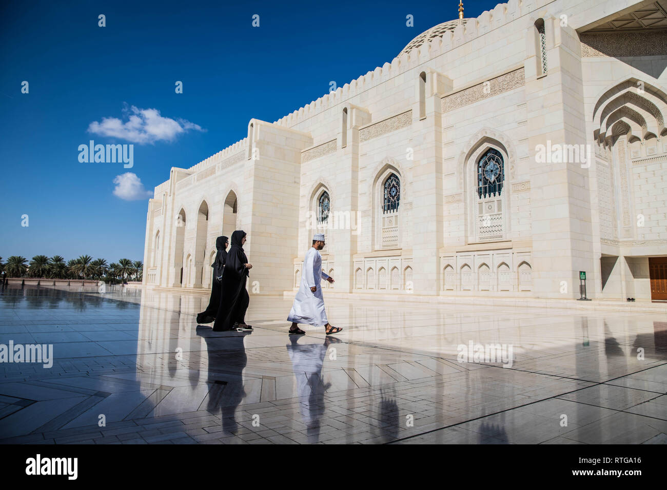 Sultan Qaboos Grand Mosque, Muscat, Oman Stockfoto