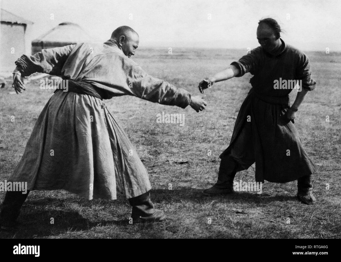 Asien, Mongolei, Bekämpfung der Übungen im Osten der Mongolei, 1920 Stockfoto