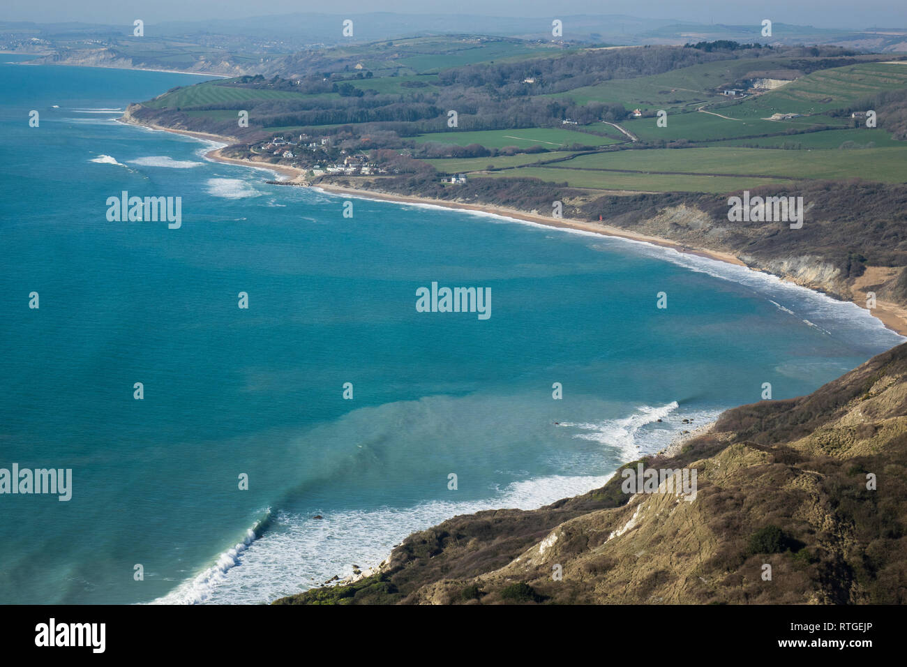 England, Dorset, Ringstead Bay an der Jurassic Coast Stockfoto