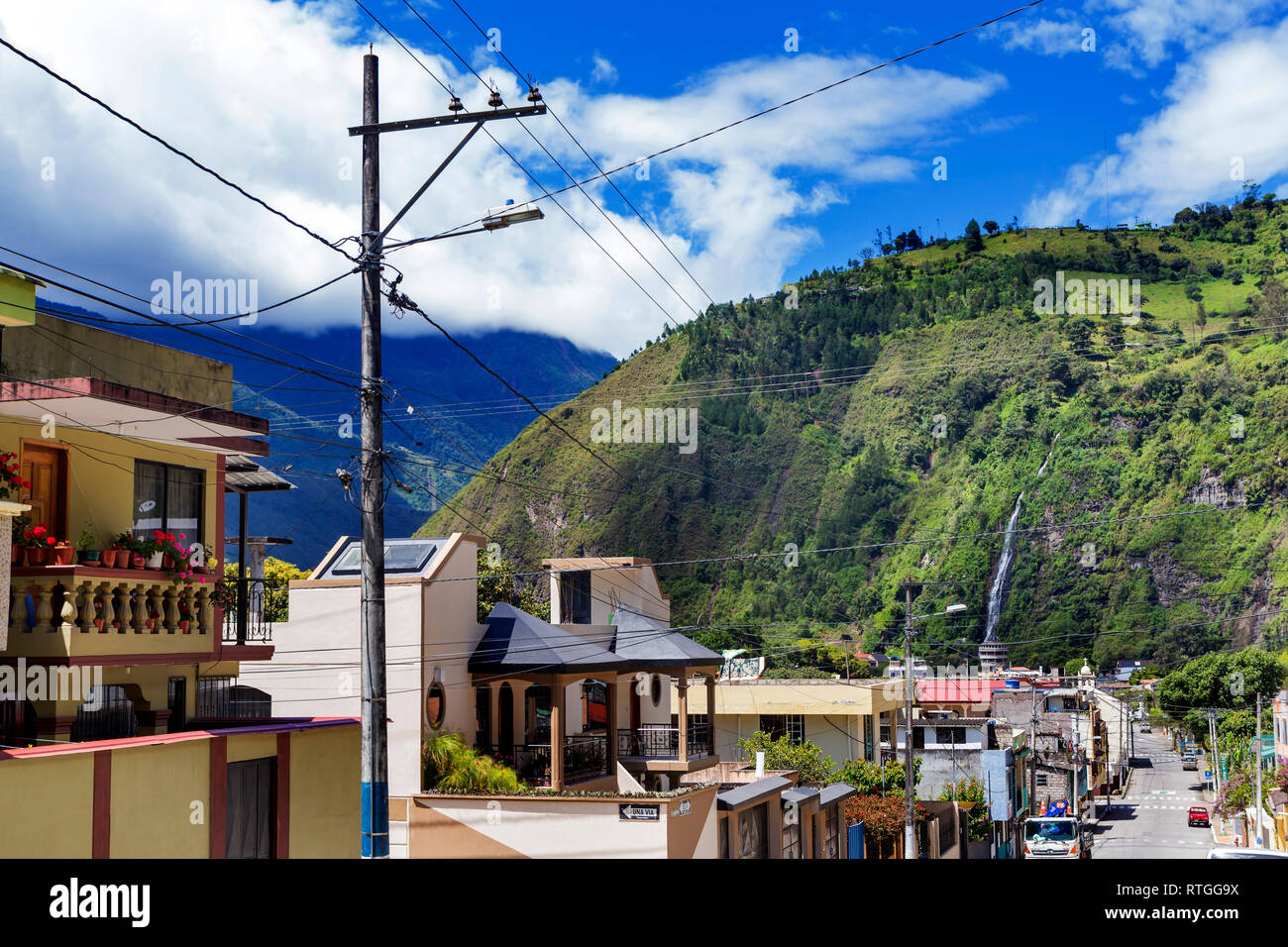 Banos de Agua Santa, Ecuador Stockfoto