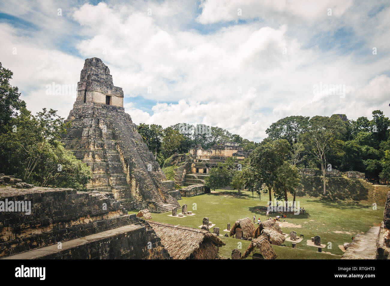 Maya Tempel ich (Gran Jaguar) im Tikal National Park - Guatemala Stockfoto