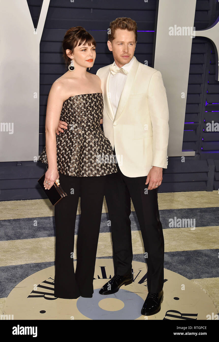 BEVERLY HILLS, Ca - 24. Februar: Ginnifer Goodwin und Josh Dallas besuchen die 2019 Vanity Fair Oscar Partei von radhika Jones an Wallis Annenberg gehostet Stockfoto