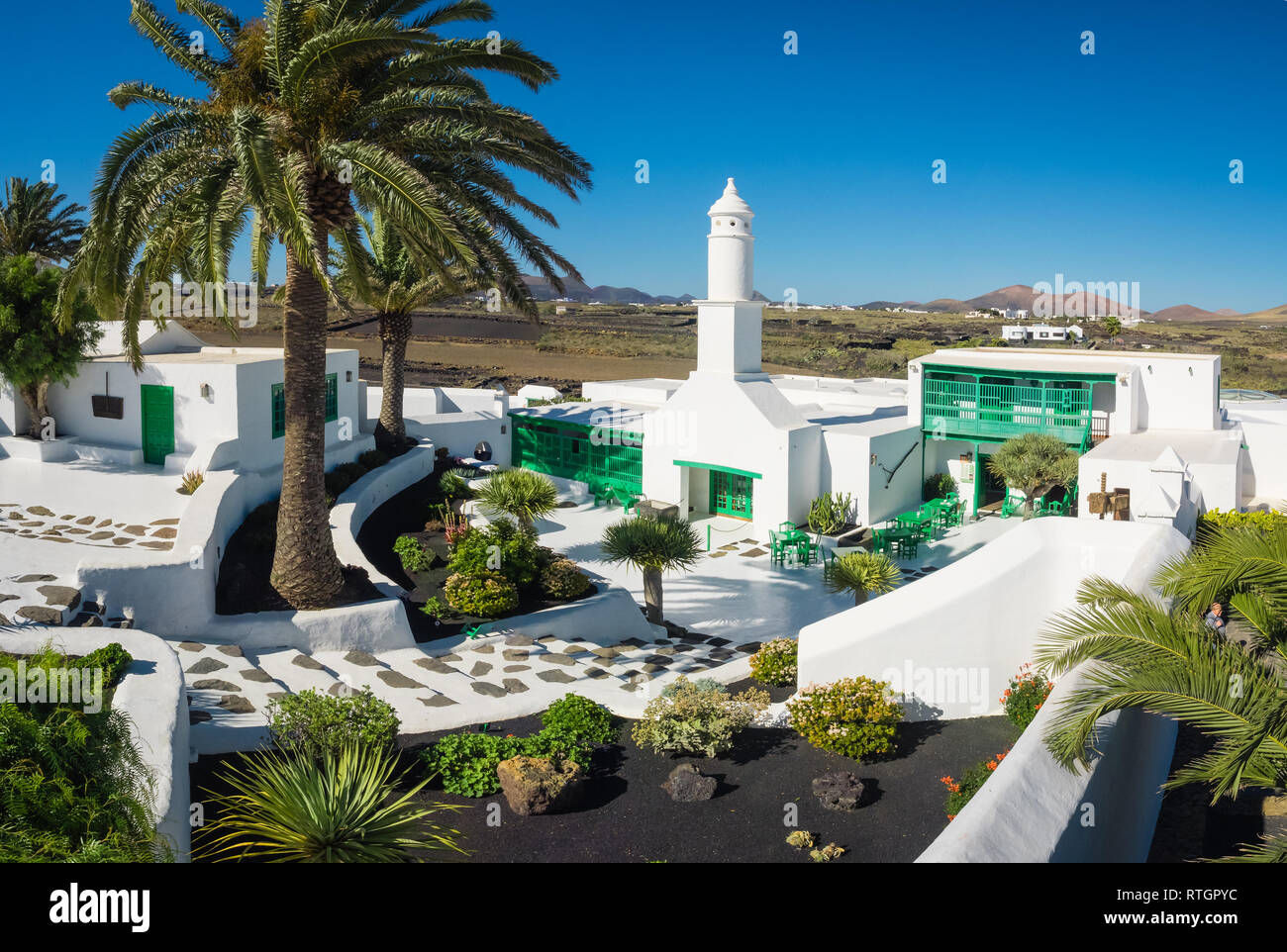 Museo del Campesino (bäuerliche Museum im Dorf Mozaga Lanzarote. Kanaren Stockfoto