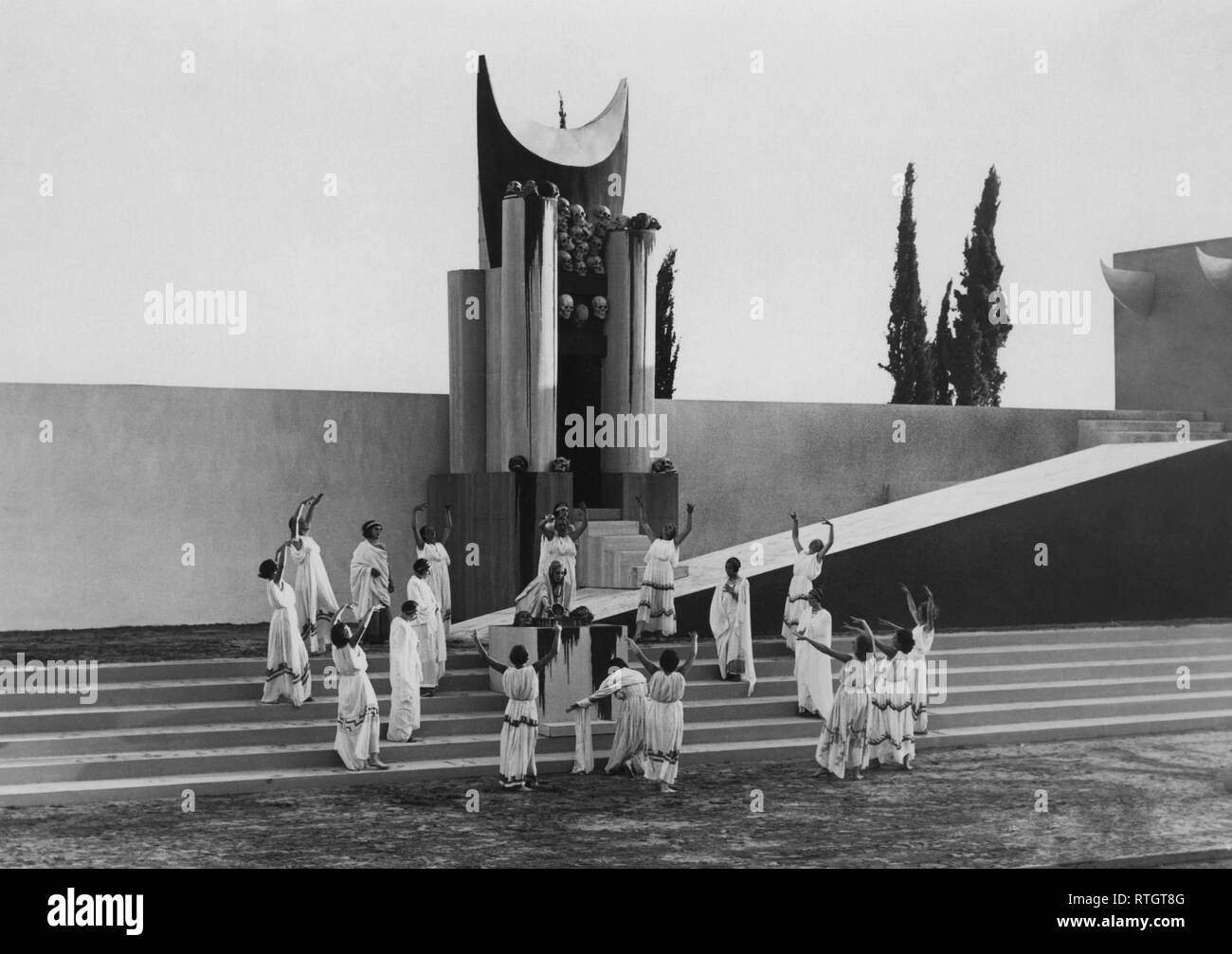 Italien, Sizilien, Syracuse, Darstellung von Euripides' Iphigenie auf Tauris, 1933 Stockfoto