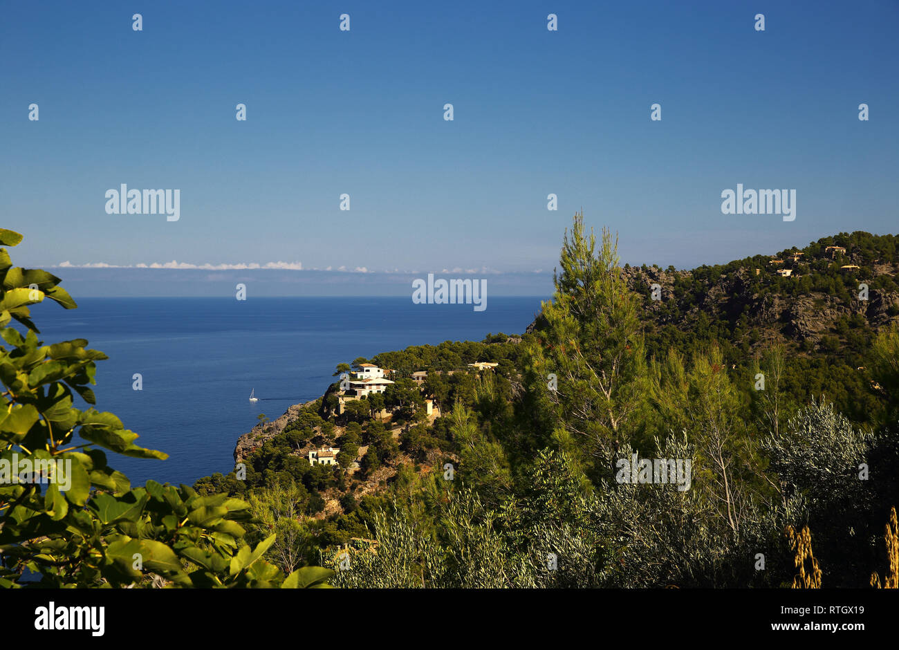 Die Küste an der Serra de Tramuntana, Mallorca Stockfoto