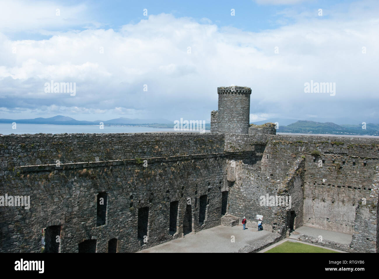 Welsh-Burg Stockfoto