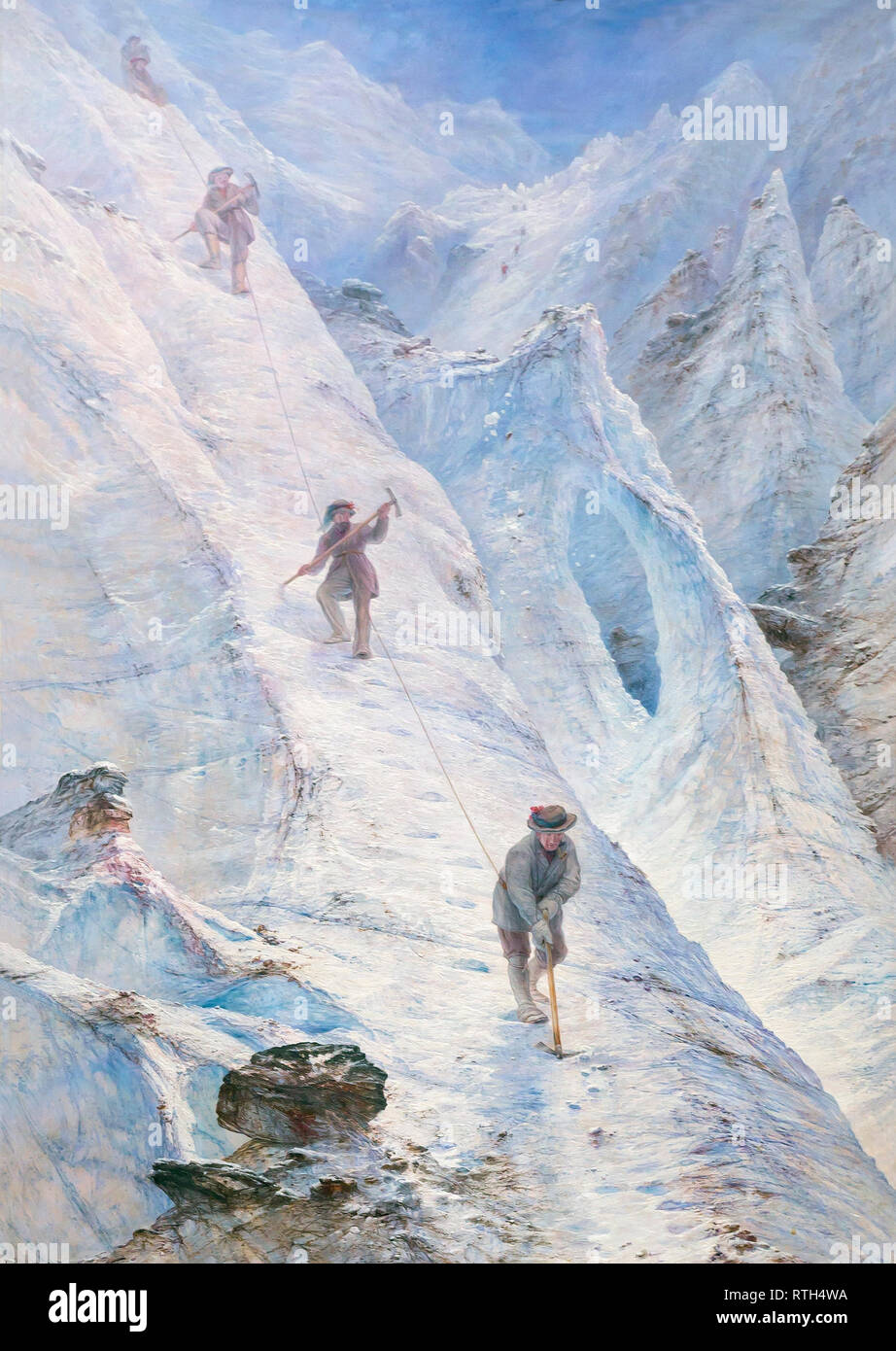 Alpinisten, Elia Walton, 1869, Stockfoto
