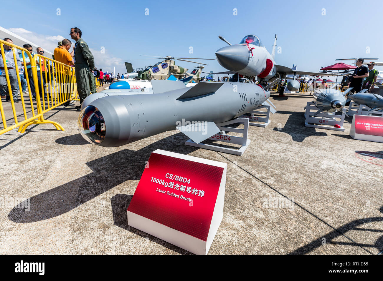Zhuhai, Guangdong, China - November 07, 2018: Gemeinsame Fighter-17 Donner am Airshow China 2018 Stockfoto