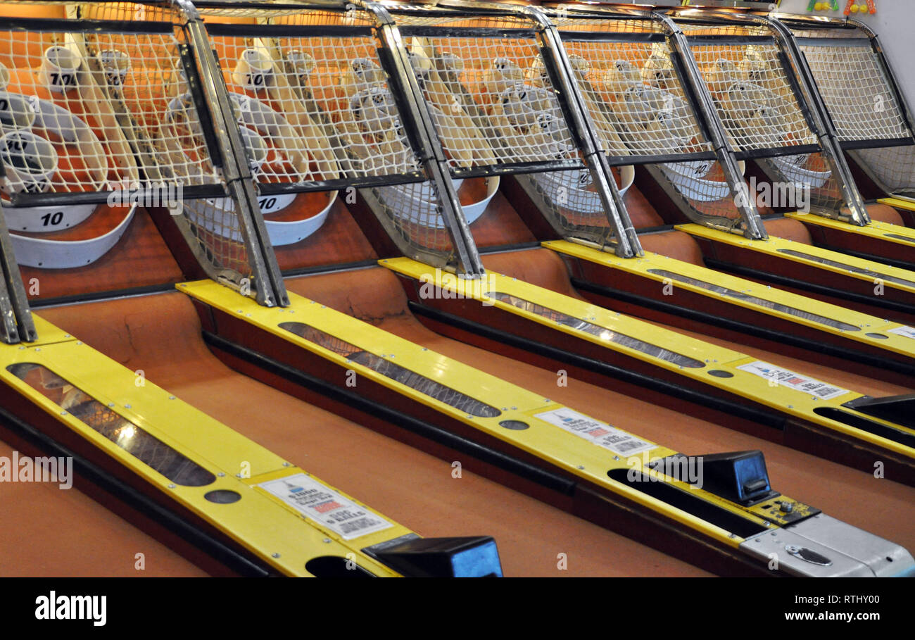 Spiel Skee Ball Stockfoto