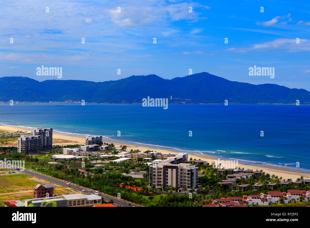 Blick vom Marble Mountains, Da Nang, Vietnam Stockfoto