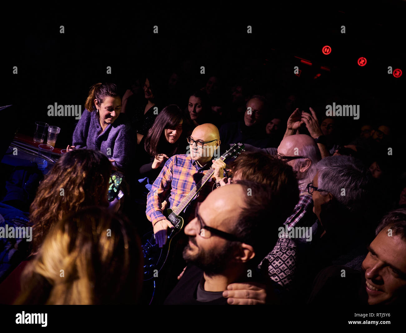 Yo La Tengo durchführen bei Sala Apolo, Barcelona, Spanien. Foto: Mariano Anton. Februar 2019 Stockfoto