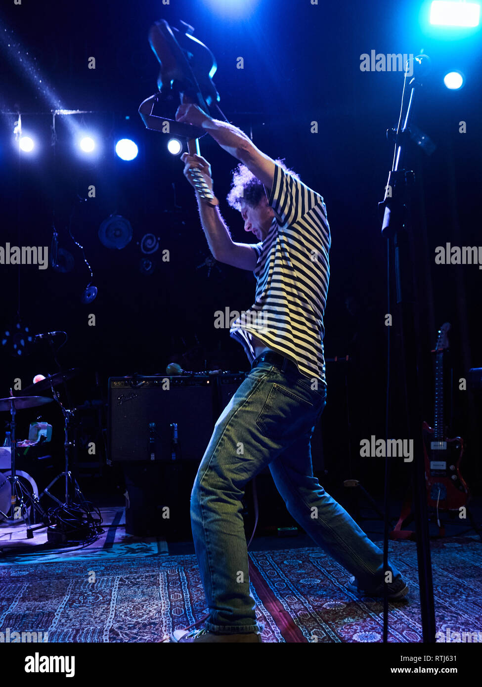 Yo La Tengo durchführen bei Sala Apolo, Barcelona, Spanien. Foto: Mariano Anton. Februar 2019 Stockfoto