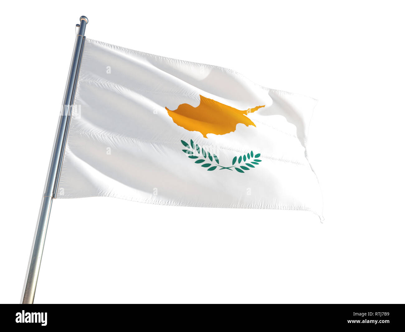 Hintergrund weht im Wind Griechenland-Flagge. Hintergrund 3181325
