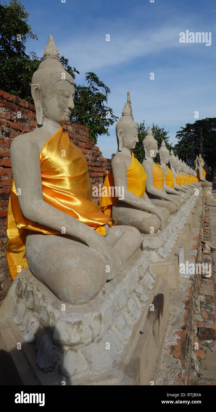 Ayutthaya Historical Park in Thailand Stockfoto
