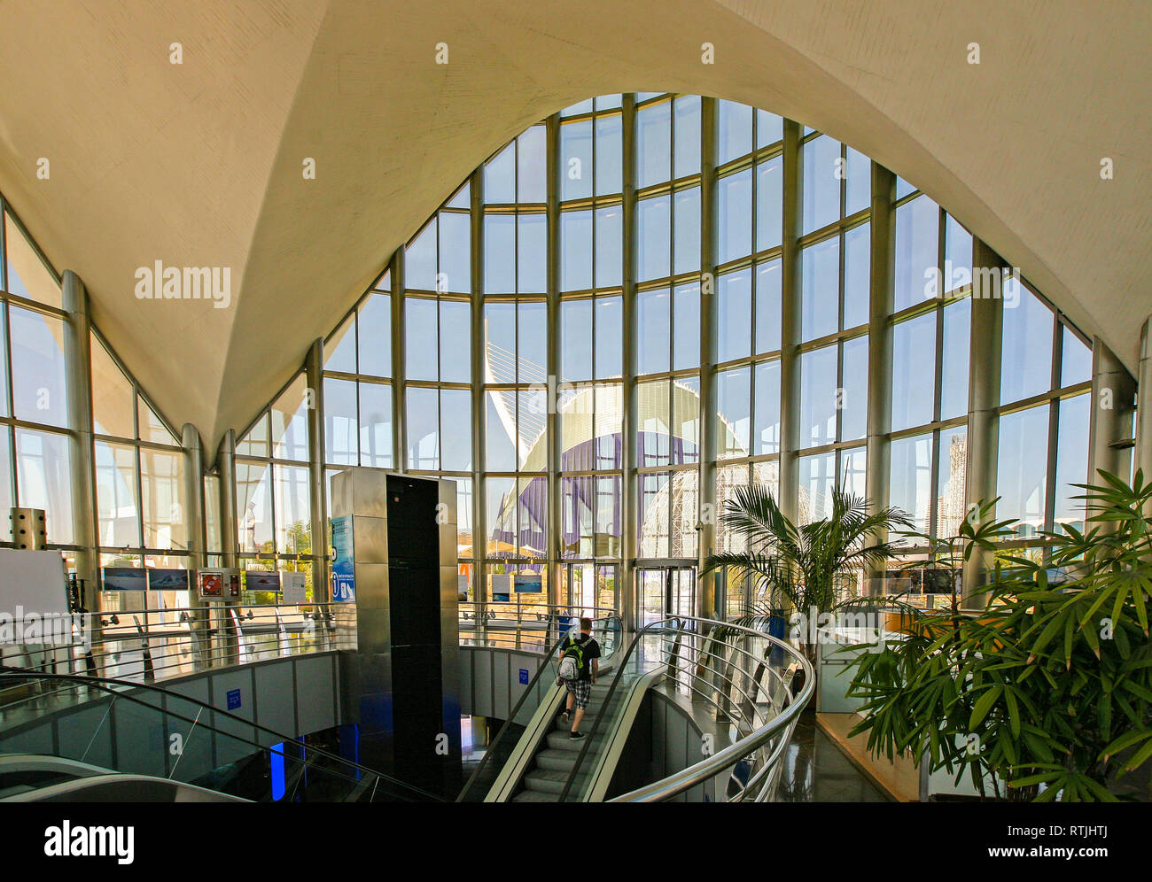 Spanien Valencia Palace von Wissenschaft und Technologie - Oceonografic Stockfoto