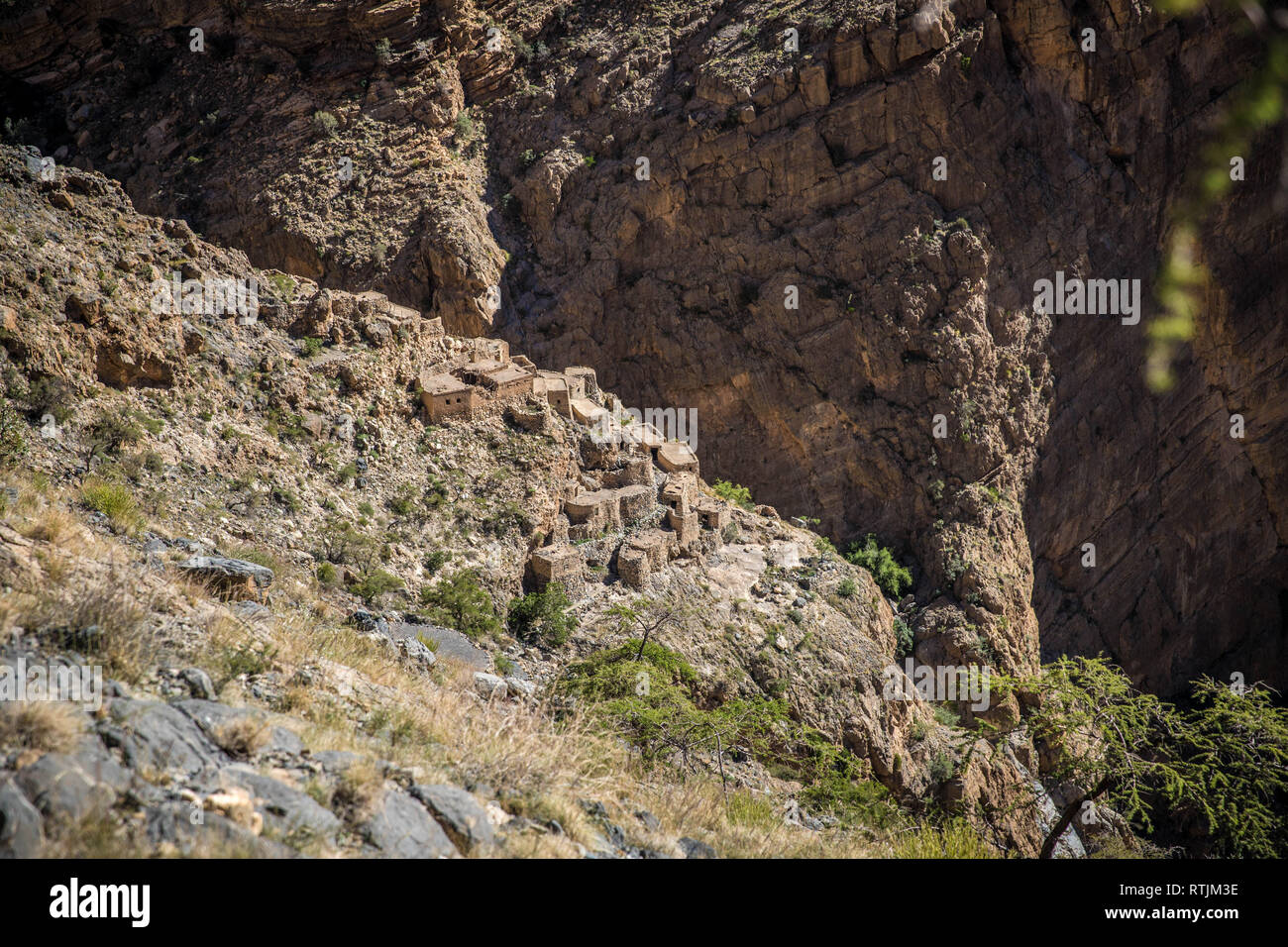 Jebel Akhdar, Al Hajar Berge, Oman Stockfoto