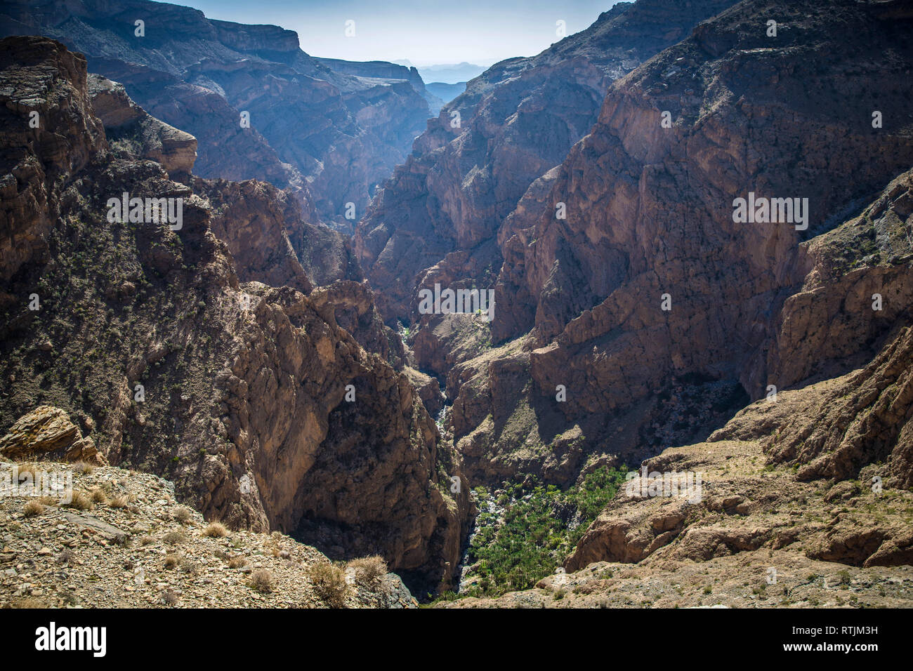 Jebel Akhdar, Al Hajar Berge, Oman Stockfoto