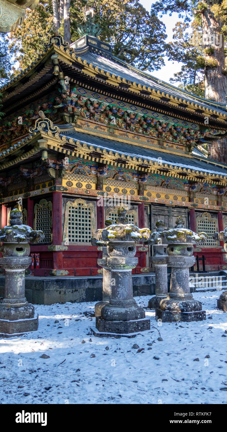 Der Toshogu-schrein in Nikko, Japan. Stockfoto