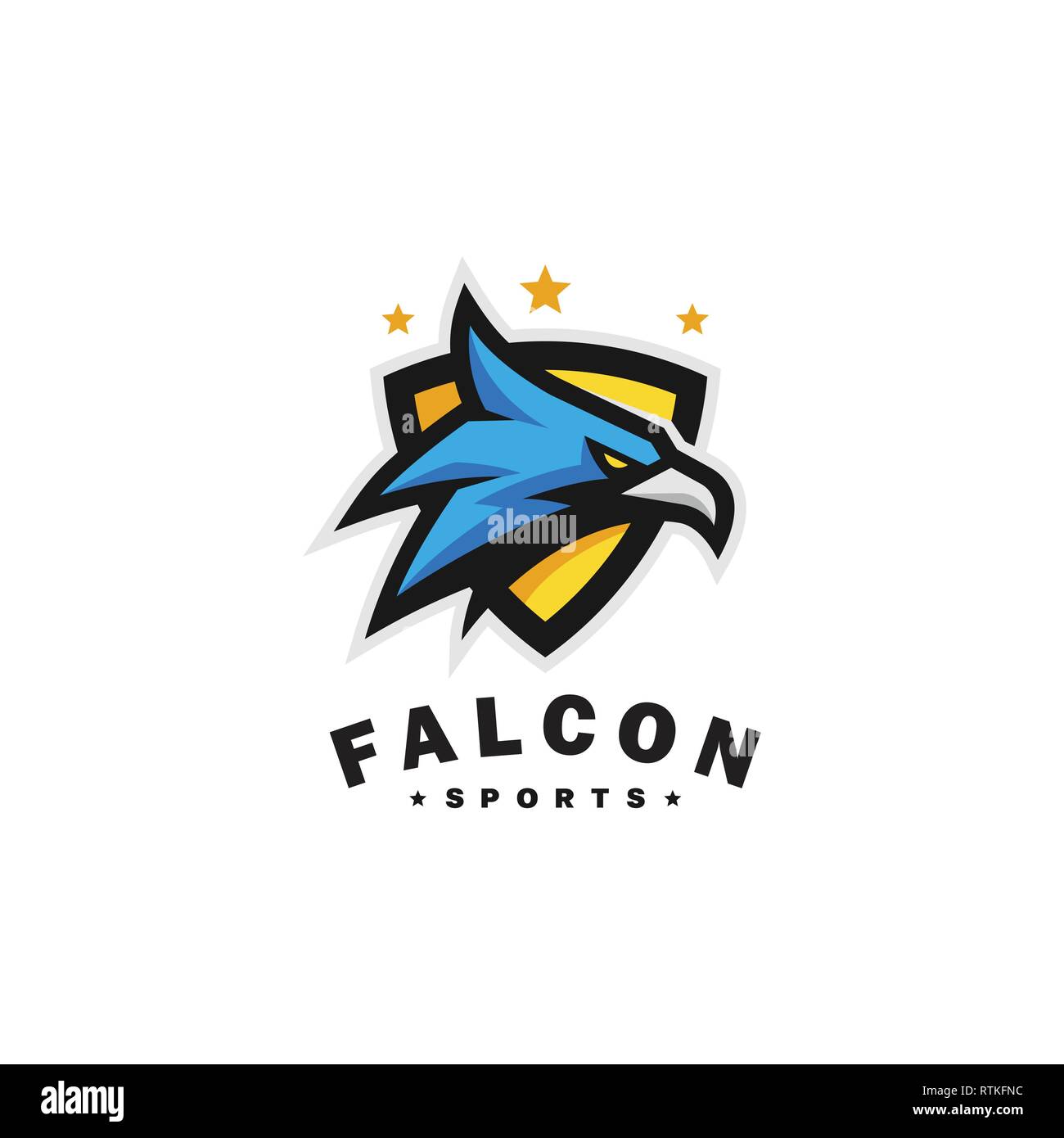 Kopf Eagle illustration Vektor Vorlage. Geeignet für kreative Industrie, Multimedia, Entertainment, Ausbildungen, Gaming, Spiele, Sport und jede damit verbundene Busines Stock Vektor